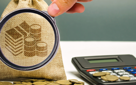 magnifying-glass-looks-at-money-bag