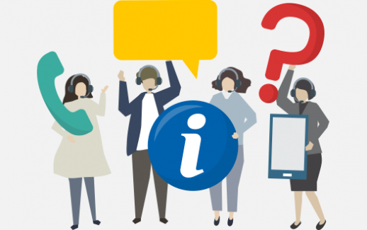 customer-service-with-icons-illustration